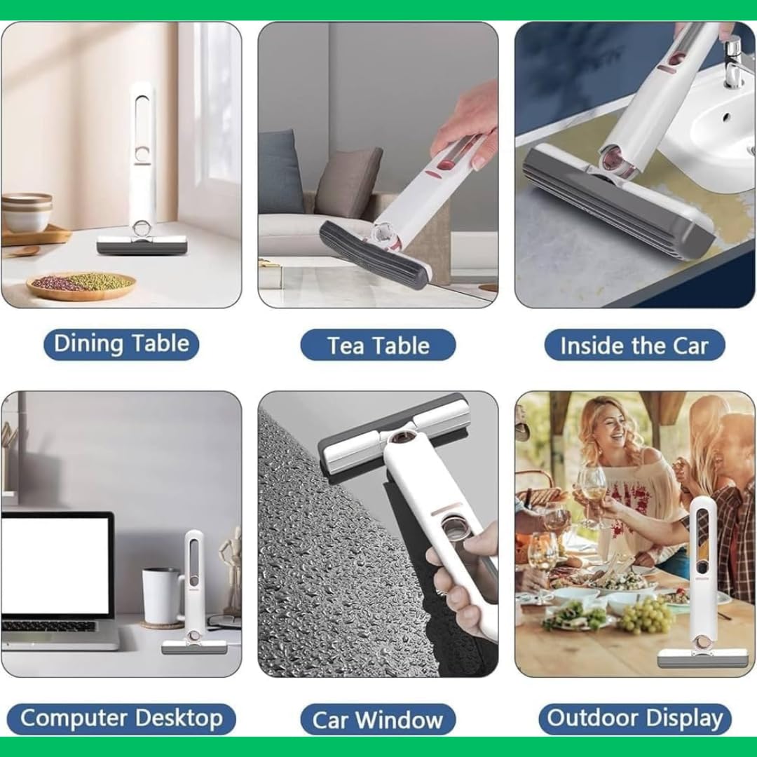 InstaMop™ – Quick Clean, Zero Hassle | Self-Squeezing Roller